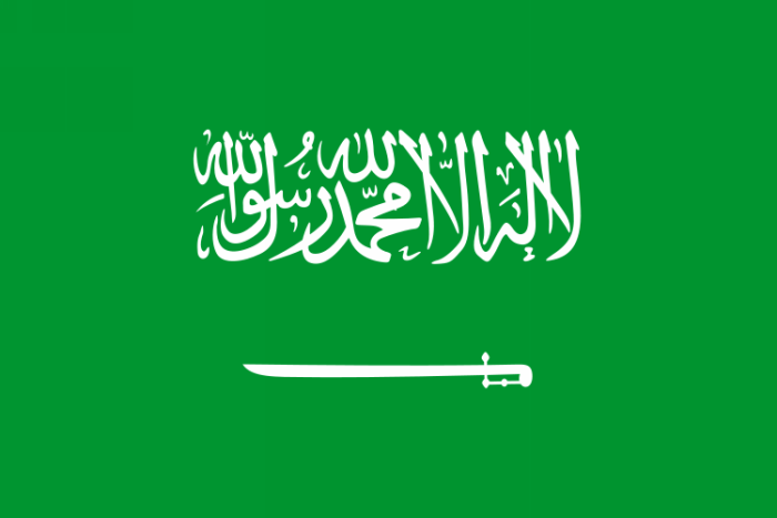 The flag of Saudi Arabia 